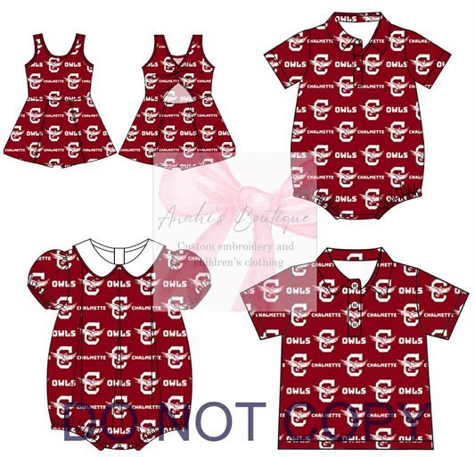 Custom moq 5 mix size milk silk eta 6-8weeks summer team blue baby girls clothes team sleeveless Maroon Letter Team Summer Series