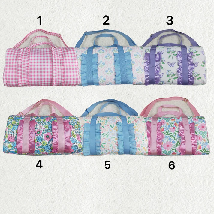 RTS NO MOQ baby kids clothes Floral summer kids backpack