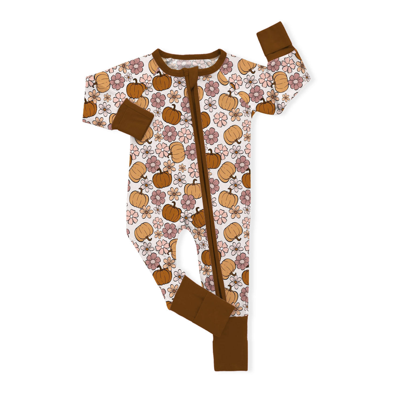 Custom moq 5 each style eta 6-7weeks baby girl clothes pumpkin long sleeve romper 2-25.8.4