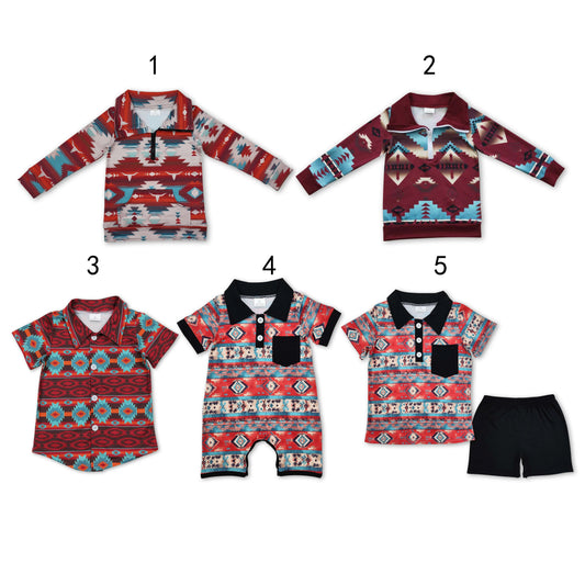 Baby Boys Shirt Shorts Summer Rompers Outfits Romper Clothes Sets top