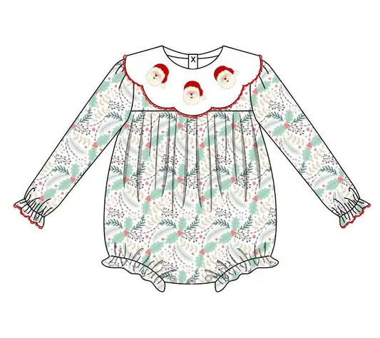 Custom moq 5 each style eta 6-7weeks baby girl clothes Christmas long sleeve romper -25.9.4