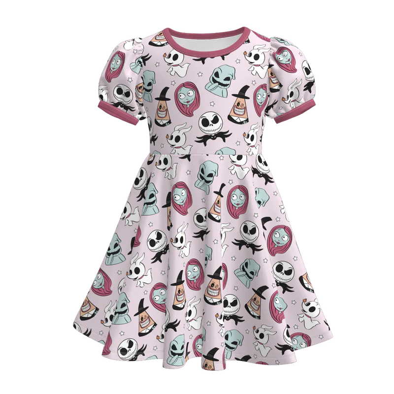 Custom moq 5 each style eta 6-7weeks baby girl short sleeve pants sets and dress 1 and dress 2
