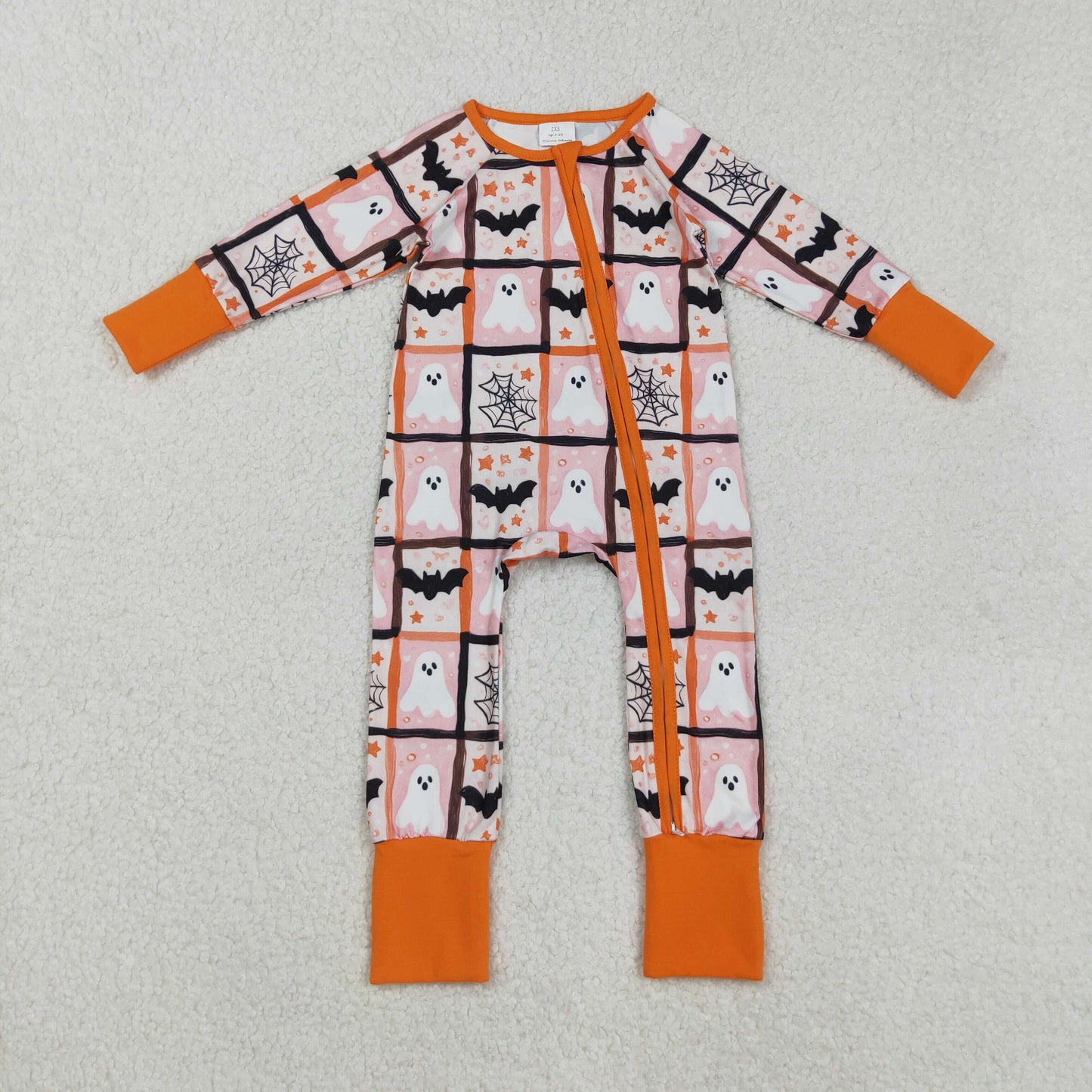 RTS NO MOQ Sibling Baby boy girls clothes Halloween long-sleeve rompers