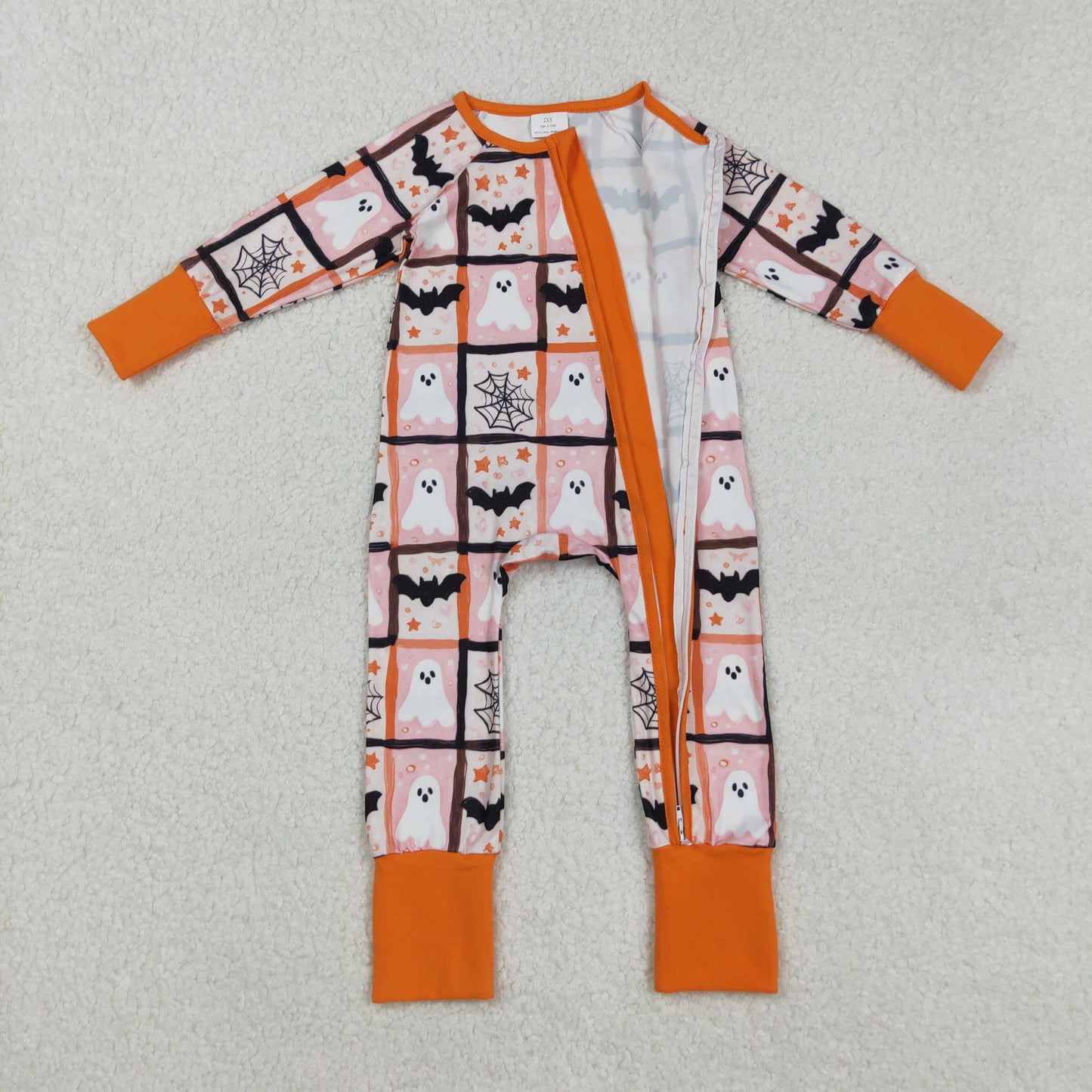 RTS NO MOQ Sibling Baby boy girls clothes Halloween long-sleeve rompers