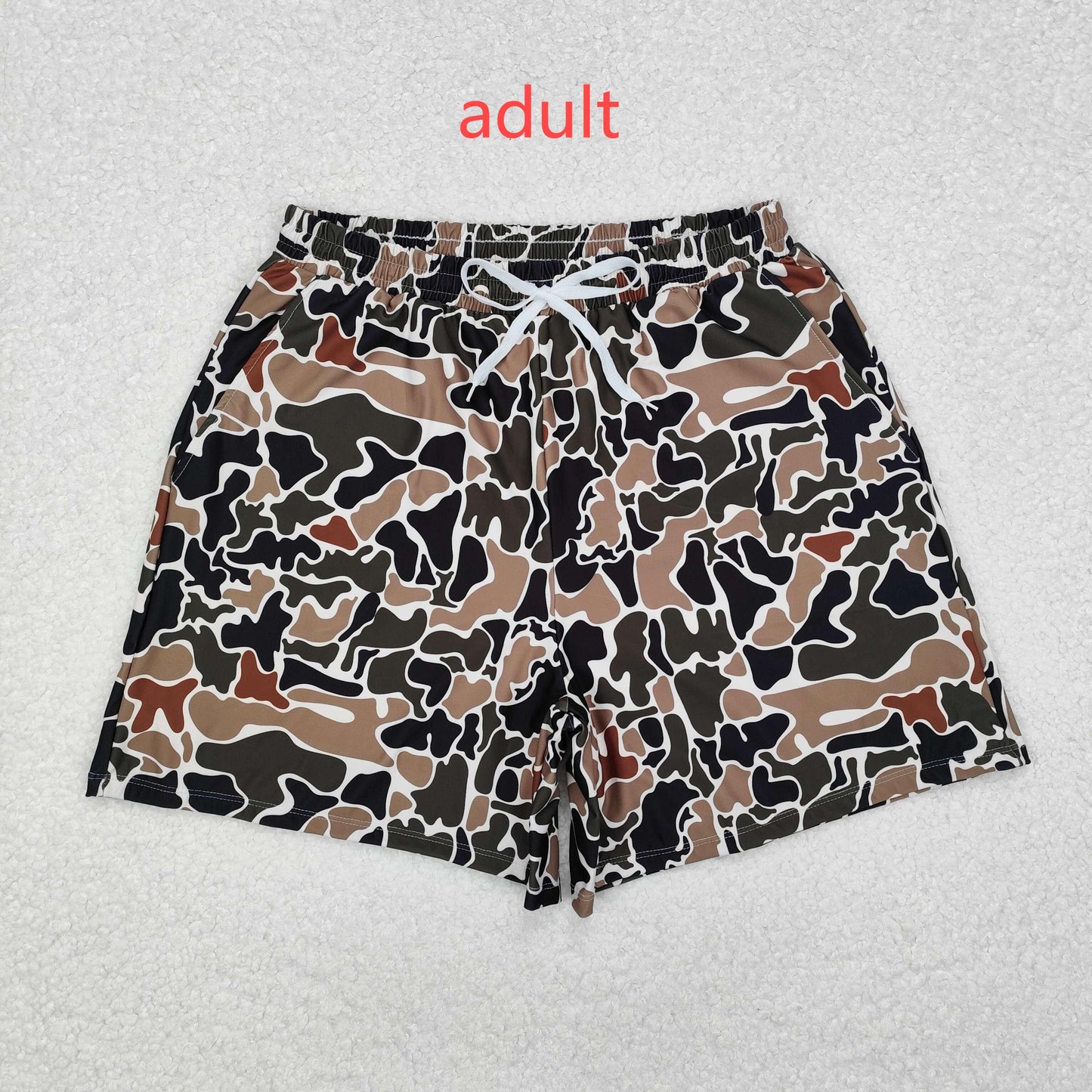 RTS NO MOQ Daddy and Me Baby Boys Camouflage Trunks Bottoms Swimsuits
