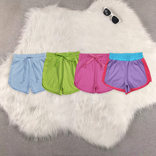 RTS Sibling baby girls clothes yoga solid color summer skirts shorts