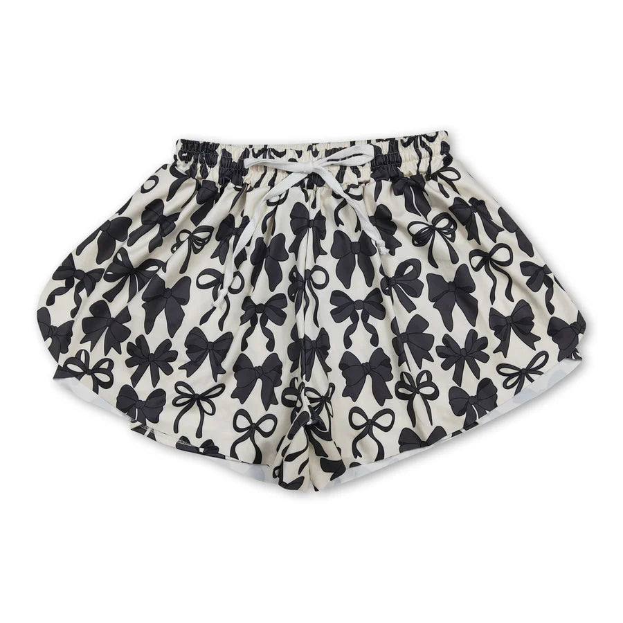 RTS NO MOQ Sibling Adult Women Southern Brown Camo Yoga Active Ruffle Shorts Bottom