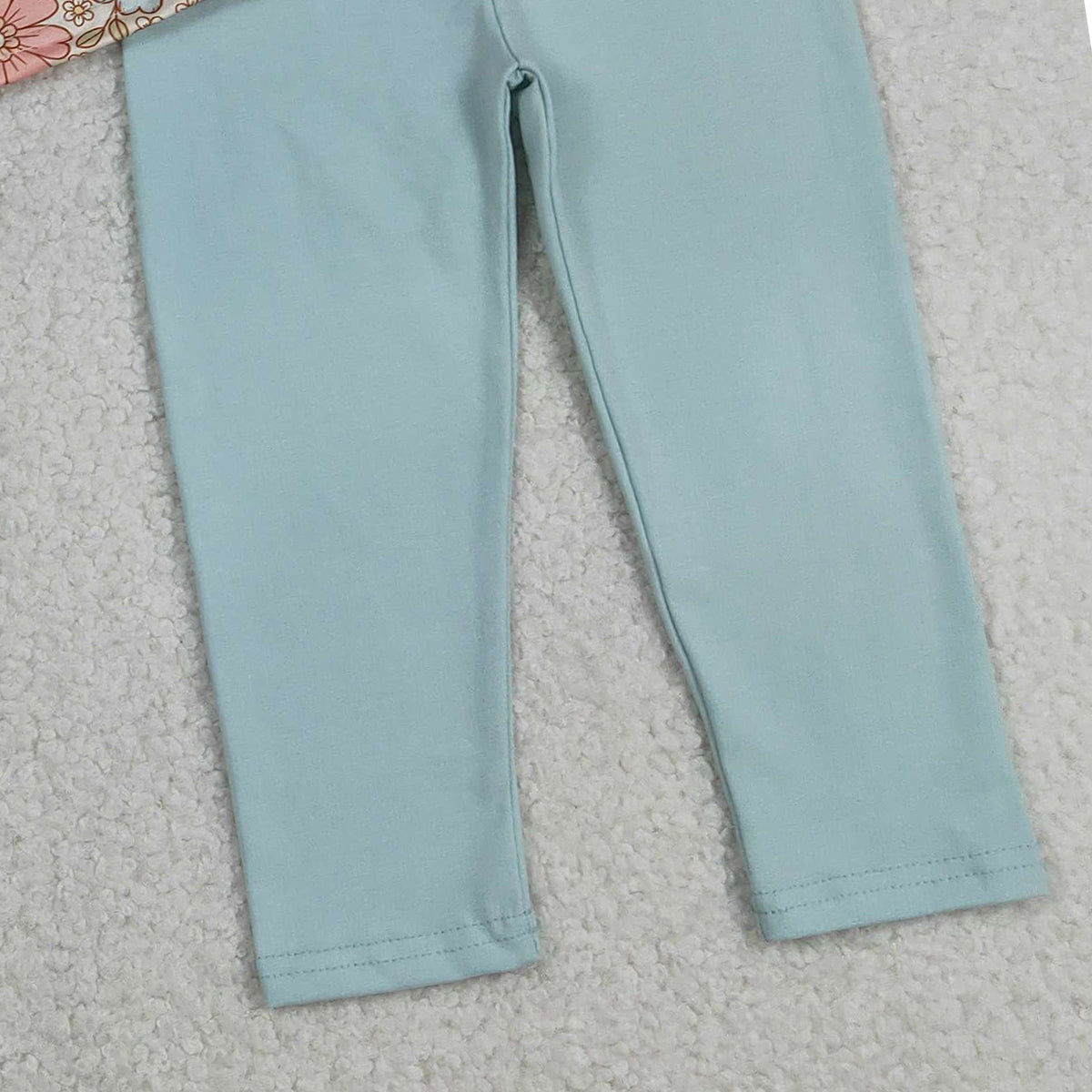 RTS NO MOQ GLP1195 Baby Girls' Fall Floral Tunic Legging Pants Outfit