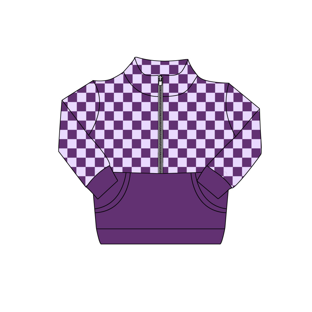 25.8.28 custom each style moq 5eta 4-6week Sibling Sister plaid baby boy long sleeve top 6