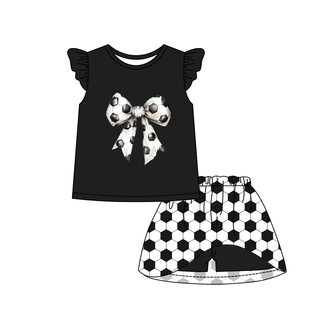 12.10 custom each style moq 5eta 4-6week Sibling Sister bow rugby and baseball baby girls short sleeve shorts fish sets 1 and easter sets 2 and sets 3 match design