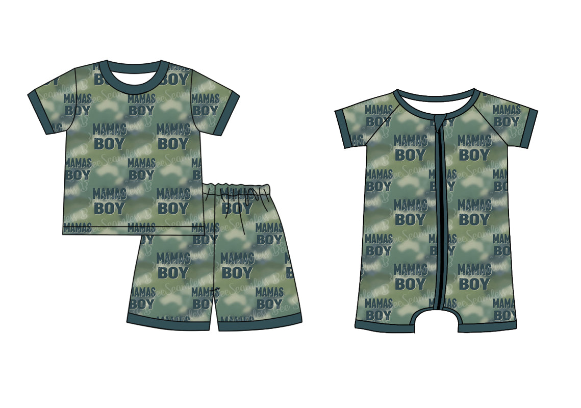 12.2 custom each style moq 5eta 4-6week Sibling Sister MAMA BOY baby girl short sleeve shorts sets and rompers match design