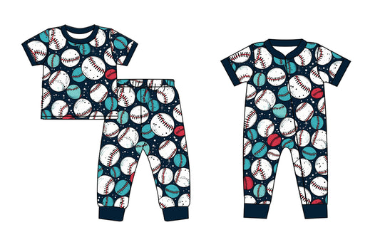 11.22 custom each style moq 5eta 4-6week Sibling Sister baseball baby girls short sleeve sets and rompers match design
