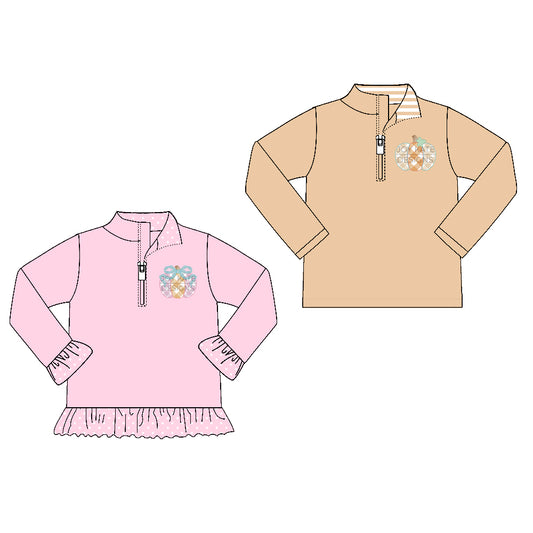 25.7.4 custom each style moq 5eta 4-6week Sibling Sister baby boy long sleeve top 1 and top 2 match family design