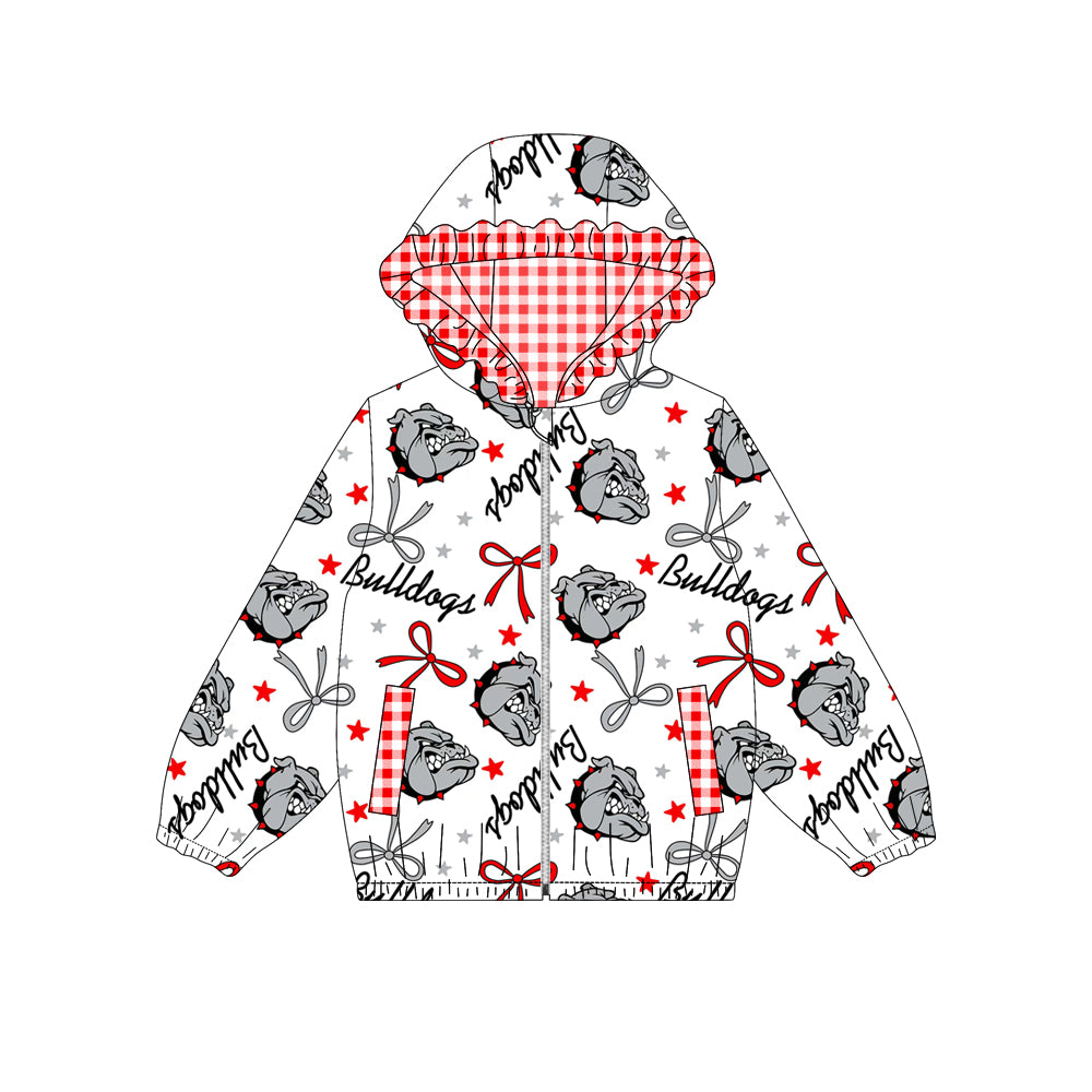 Custom moq 5 mix size milk silk summer teams baby girls clothes lace bow hooded long sleeve top-25.9.2