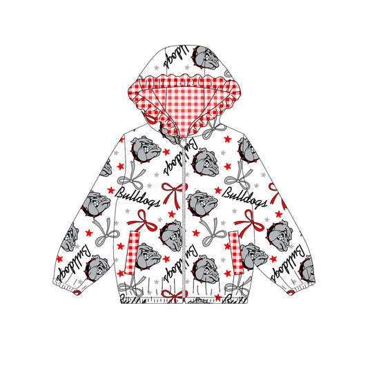 Custom moq 5 mix size milk silk summer teams baby girls clothes lace bow hooded long sleeve top-25.9.2