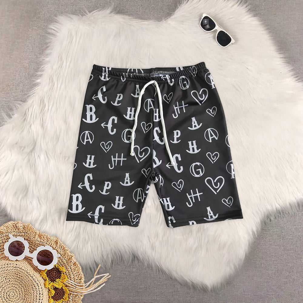 RTS NO MOQ baby boy clothes summer swim trunks