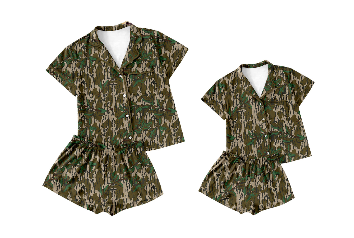 11.2 custom each style moq 5eta 4-6week Sibling Sister camouflage  baby girl short sleeve shorts sets and adult sets match design