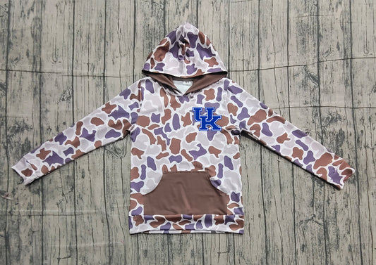 Custom moq 5 mix size milk silk baby boys clothes team camouflage summer hooded long sleeve top-25.11.20