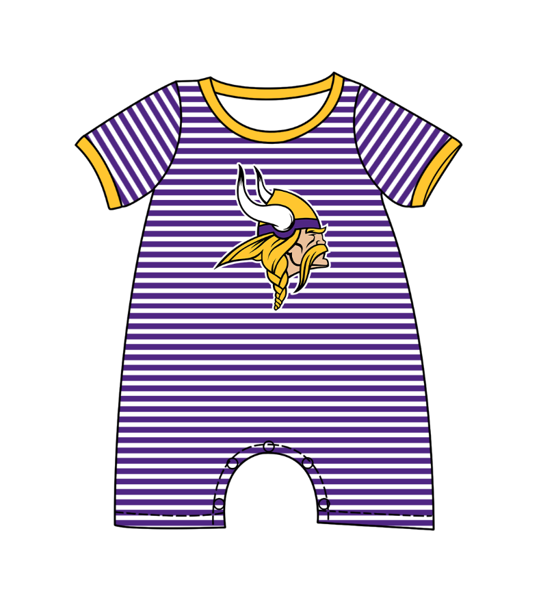 Custom moq 5 mix size milk silk baby girl clothes team purple short sleeve shorts sets and pants sets and romper and top and shorts