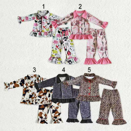 RTS Sibling baby girl boys clothes long Sleeve pants pajams sets