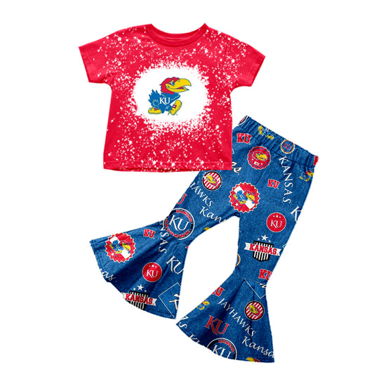 baby girl clothes team red top pants toddler girl summer outfit