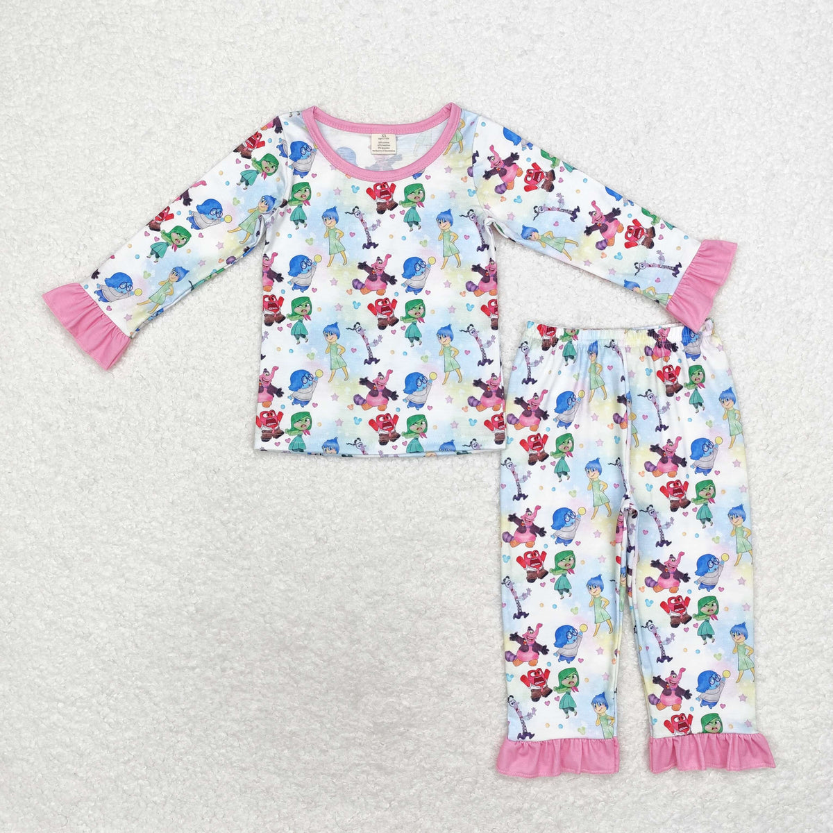 bamboo rts no moq GLP1495 Cute Clothes color long sleeve trousers pajama set