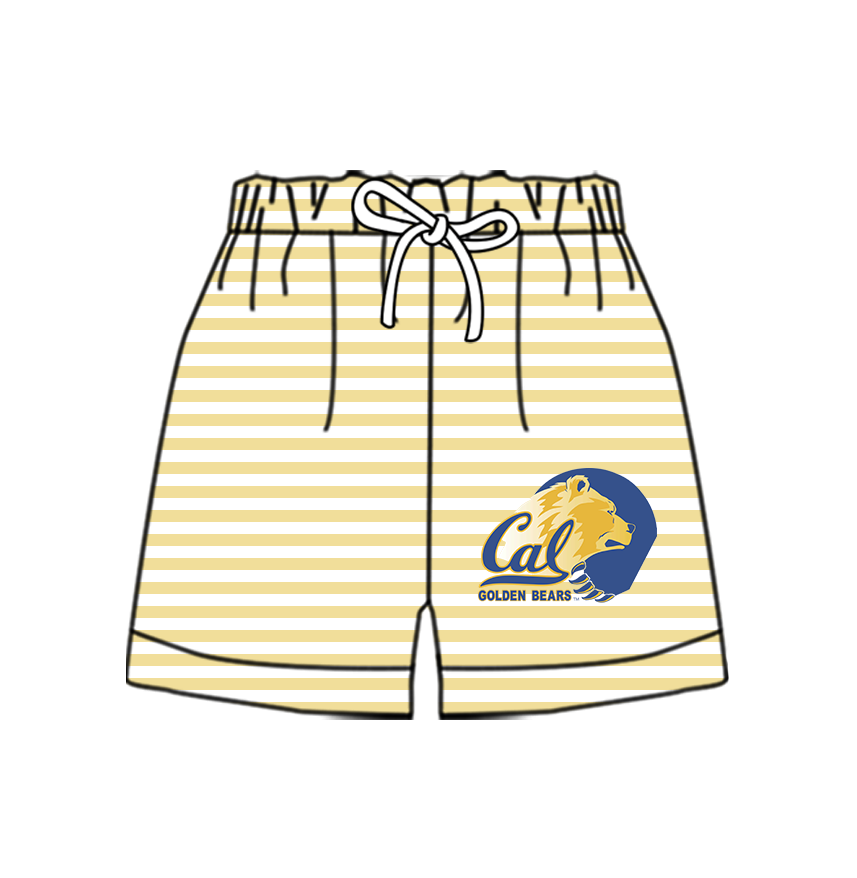 Custom moq 5 mix size milk silk summer teams Baby Striped Drawstring Shorts for Children Elastic Waist Kids Summer Shorts