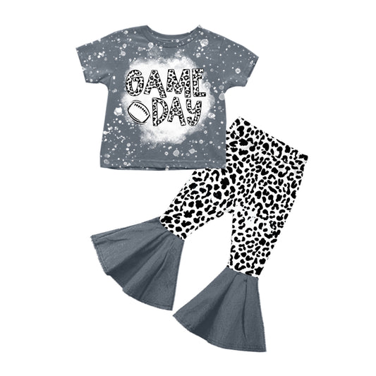 12.11 custom each style moq 5eta 4-6week Sibling Sister leopard baby girl sets and sets 2 match family design