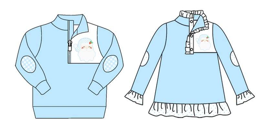 Custom moq 5 each style eta 6-7weeks baby girl clothes Christmas long sleeve tops 2-25.8.9