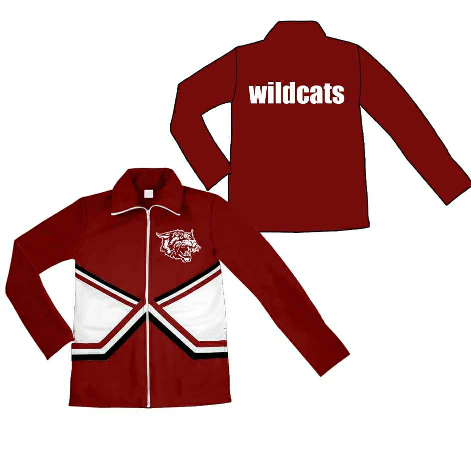 Custom moq 5 each style eta 6-7weeks baby girl clothes teamBoys Girls Up Jacket Long Sleeve Zipper Outdoor Fun & Sports