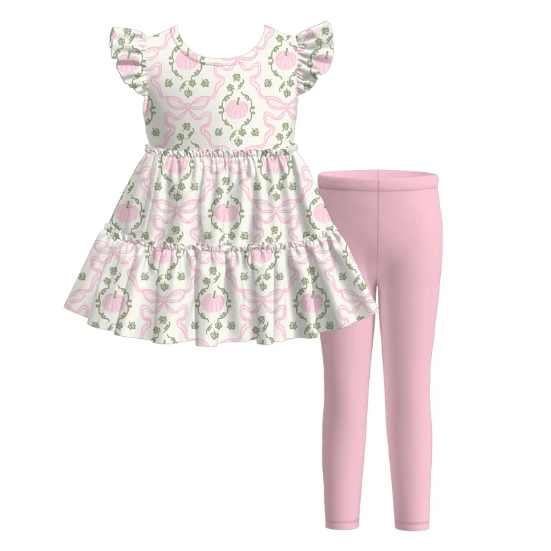 Custom moq 5 each style eta 6-7weeks baby girl clothes summer short sleeve pants sets 4-25.7.21
