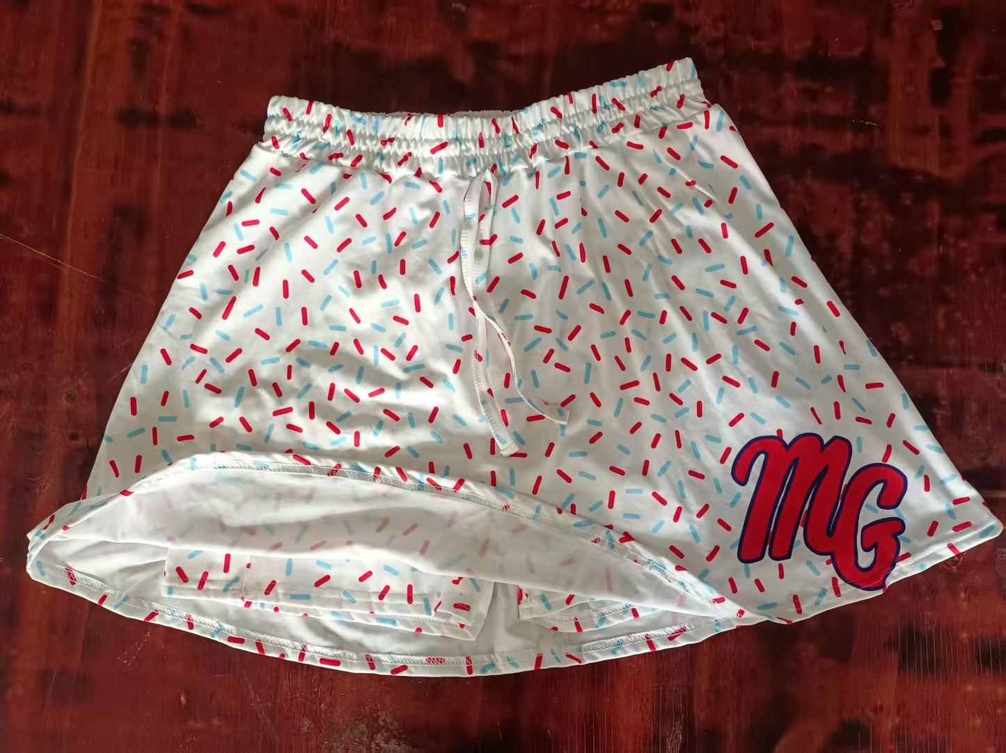 Custom moq 3 eta 6-7weeks team white kids clothes girls skirt