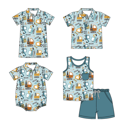 3.10 custom each style moq 5eta 4-6week Sibling Sister baby boy sets and boy rompers 1 and romper 2 and top match family design