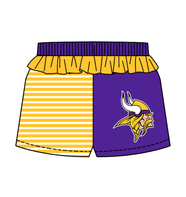 Custom moq 5 mix size milk silk baby girl clothes team purple short sleeve shorts sets and pants sets and romper and top and shorts
