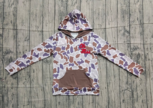 Custom moq 5 mix size milk silk baby boys clothes team camouflage summer hooded long sleeve top-25.11.20