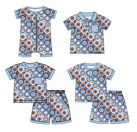 3.3 custom each style moq 5eta 4-6week Sibling Sister baby girl sets 1 and sets 2 and boy rompers and top match family design