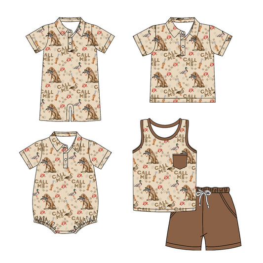 3.14 custom each style moq 5eta 4-6week Sibling Sister CALL ME baby boy sets and boy rompers 1 and romper 2 and top match family design