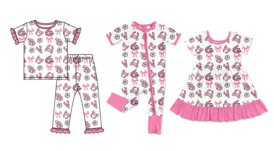 25.10.11 custom each style moq 5 eta 6-8week Sibling Sisters crab bow baby girl short sleeve pants sets and dress and rompers match family design