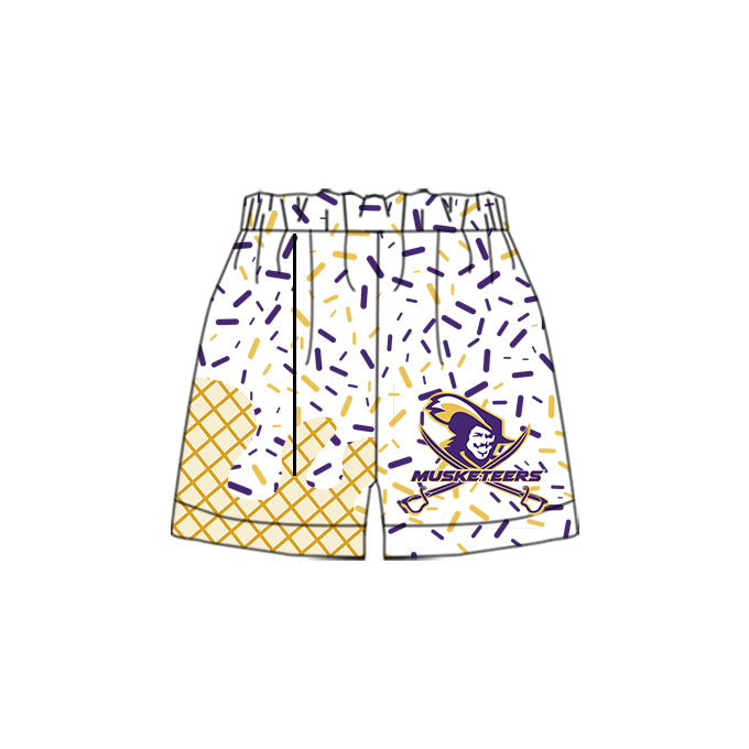 custom moq 3 eta 6-8weeks baby boys clothes team colors summer shorts