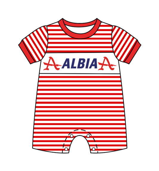 Custom moq 3 eta 6-8weeks baby boys clothes team short sleeve romper