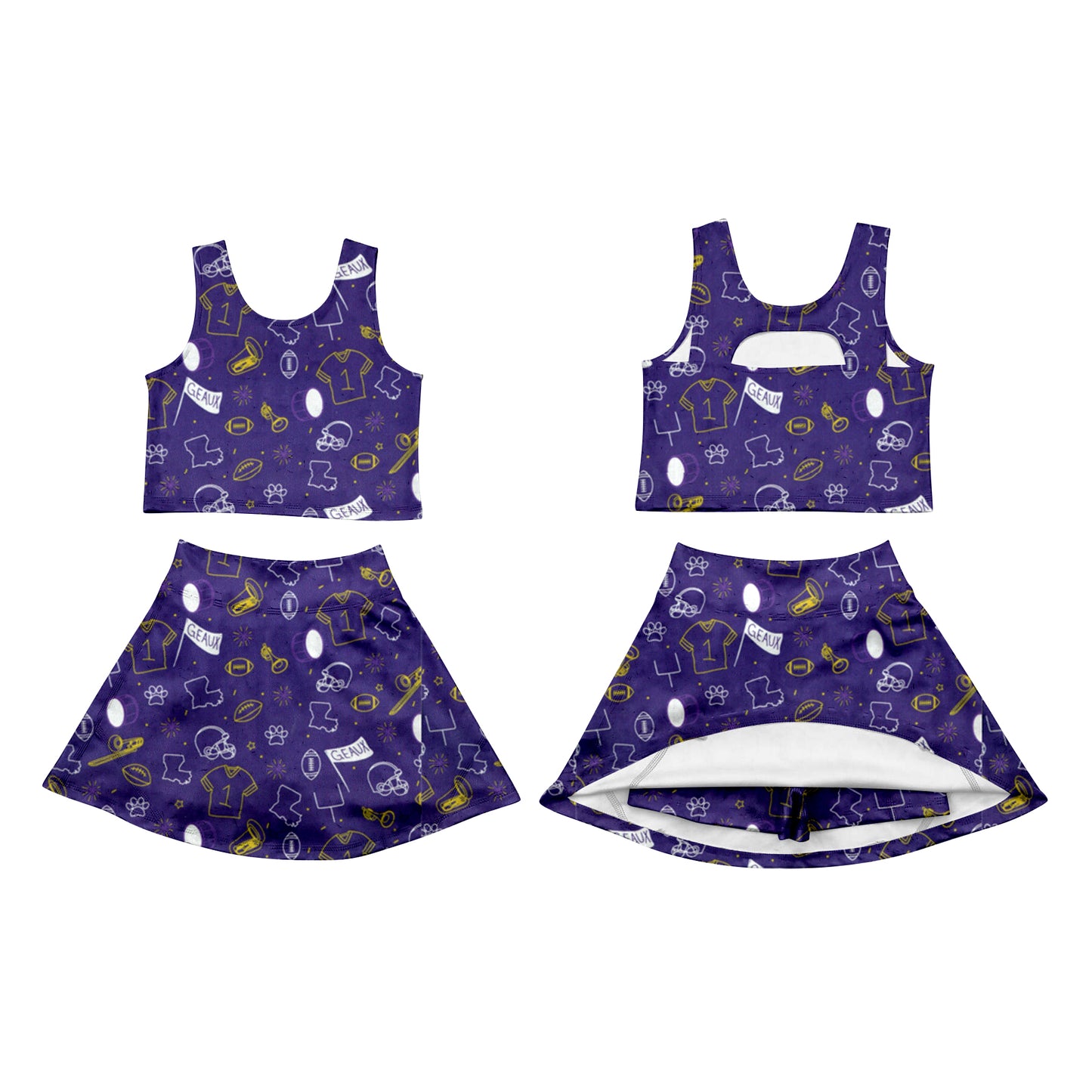 Custom moq 5 mix size milk silk summer teams baby girls clothes team purple sleeveless skirts sets and dress and top-25.7.12