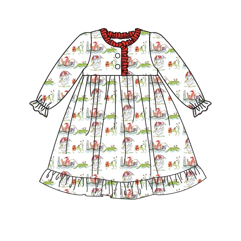 Custom moq 5 each style eta 6-7weeks baby girl clothes Christmas long sleeve pants set and dress and rompers 2-25.8.2