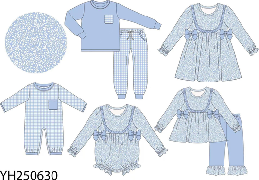 Custom moq 5 each style eta 6-7weeks baby girl clothes floral long sleeve sets and rompers and dress
