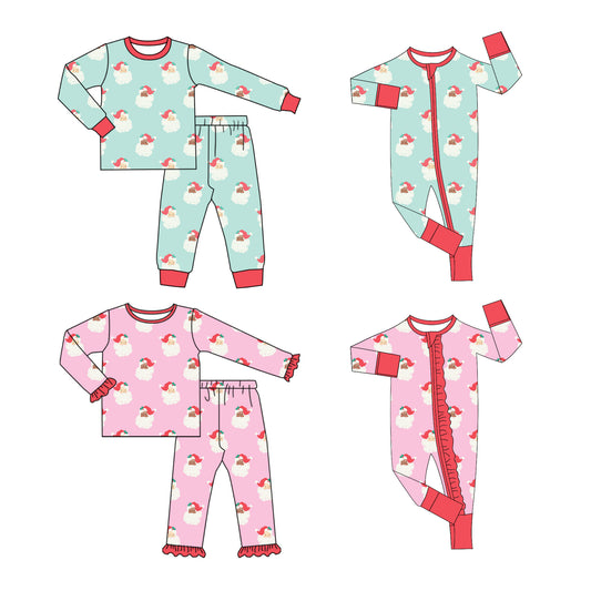 25.6.10 custom each style moq 5eta 4-6week Sibling Sisters Christmas baby girl long sleeve pants sets 1 and sets 2 and romper 1 and romper 2 match family design