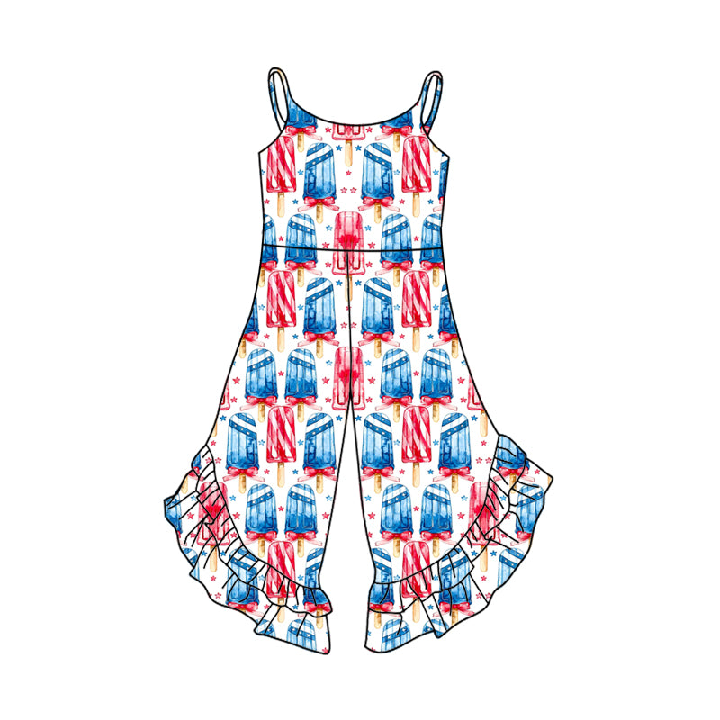2.24 custom each style moq 5eta 4-6week Sibling Sister baby girl jumpsuit and jumpsuit 2 match family design