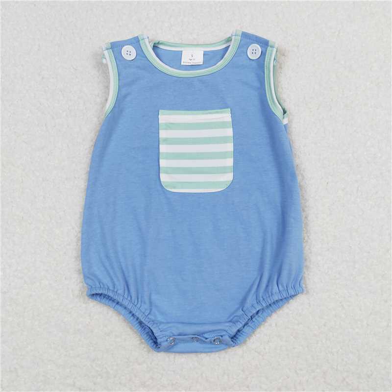 Baby boys Cowboy solid color green plaid Sibling Sister Clothes Sets