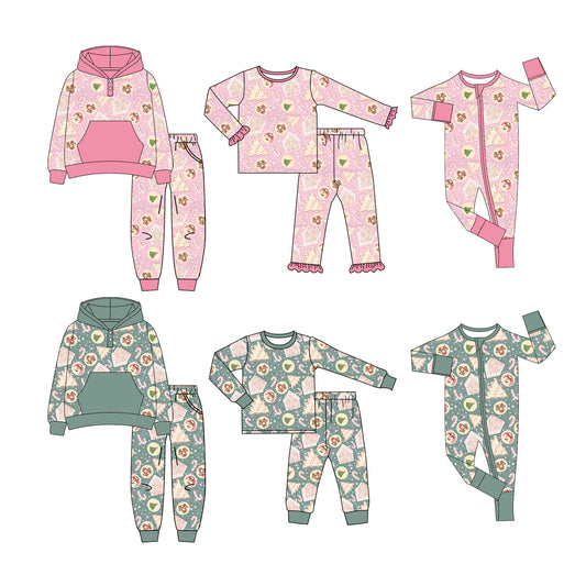 25.6.10 custom each style moq 5eta 4-6week Sibling Sisters Christmas baby girl long sleeve pants sets 1 and sets 4 and romper 1 and romper 2 match family design