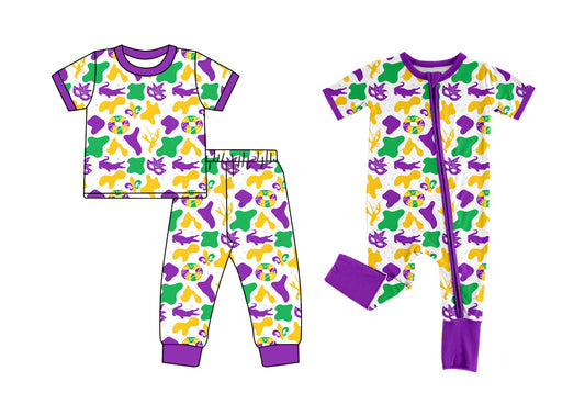 25.8.27 custom each style moq 5eta 4-6week Sibling Sisters baby boy clothes short sleeve pants sets and romper match family design