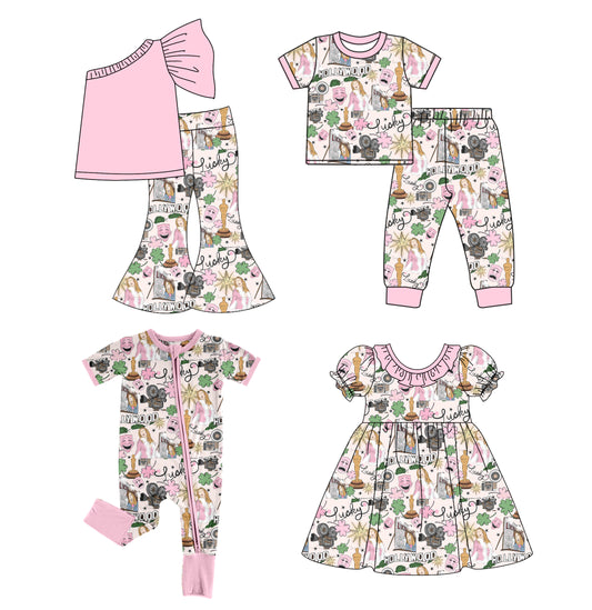 11.27 custom each style moq 5eta 4-6week Sibling Sister HOLLY WOOD baby girl sets and set 2 and dress and rompers match family design