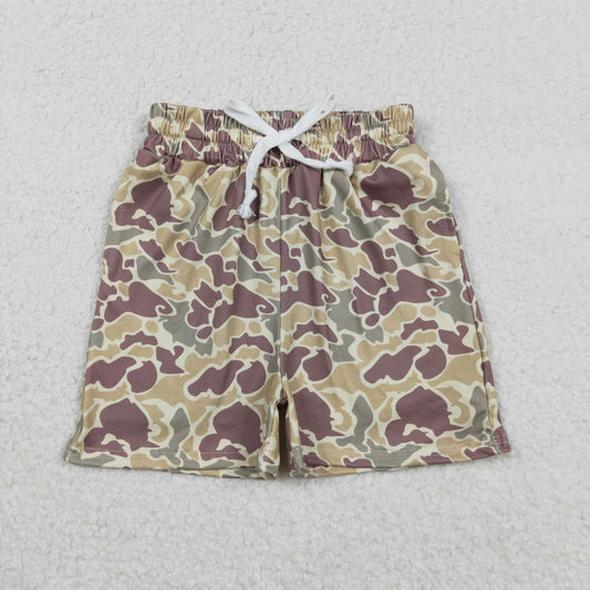 RTS NO MOQ（In Stock) SS0696 Light brown-green camouflage shorts
